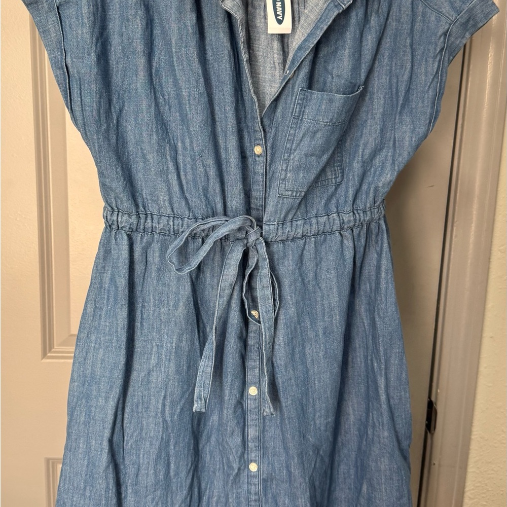 Old Navy Blue Denim Dress